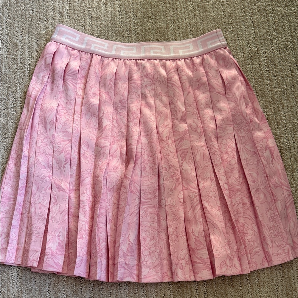 Versace Pink Patterned Kids Skirt